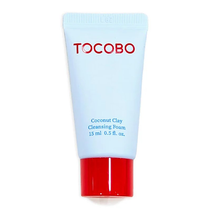 Mini 15ml Coconut Clay Facial Cleansing Foam for Deep Skin Purification