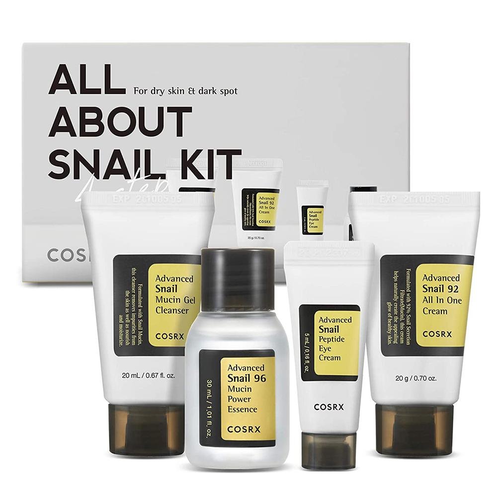 Cosrx Snail Trial Kit: 4-Piece Set of Best-Selling Products