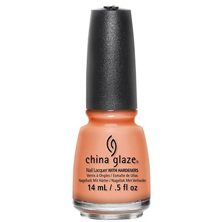 China Glaze 0.5 oz Sun Of A Peach Vivid Orange Creme Nail Lacquer #81318
