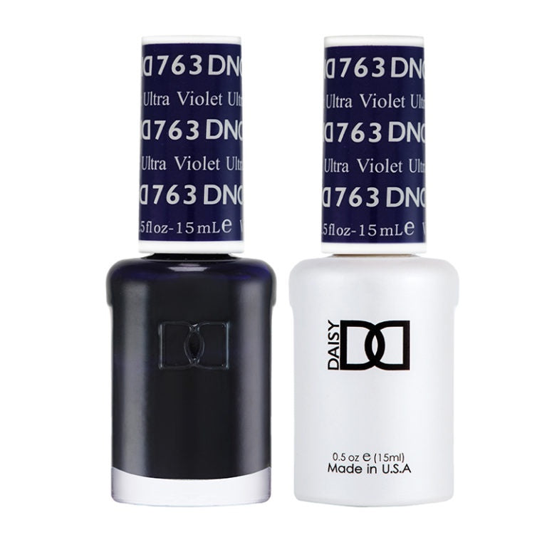 DND Duo Ultra Violet Gel Polish and Matching Lacquer #763