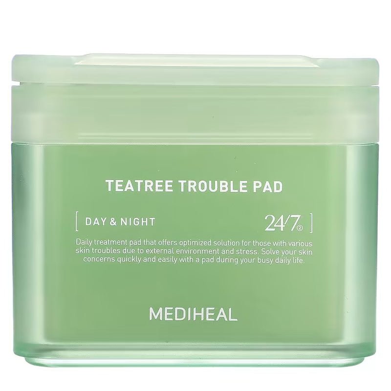 170ml Mediheal Tea Tree Treatment Pads (100pcs) for Troubled Skin