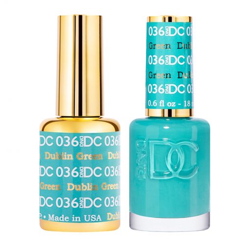 DND DC High - quality Gel Polish Duo in Stunning Dublin Green #036