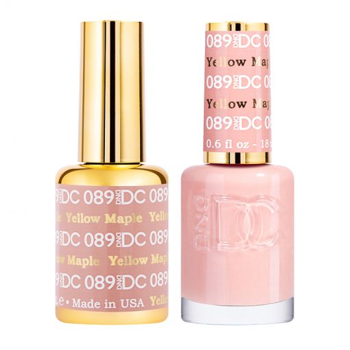 DND DC Yellow Maple #089 Gel Polish Duo - Perfect for Nail Art