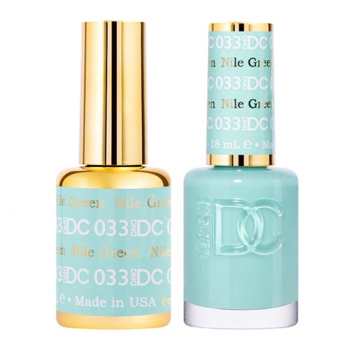 DND DC Gel Polish Duo - Vibrant Nile Green #033 for Stunning Nails