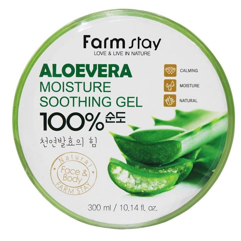 100% Pure Aloe Vera Moisture Soothing Gel 300ml for Hydrated Skin