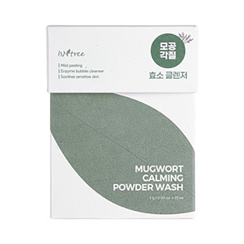 Isntree Korean Mugwort Moisturizing Daily Powder Wash (25 x 1g Sachets)