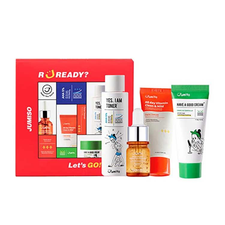 Jumiso All - in - One Let's Go Kit with 4 Best - selling Skincare Items