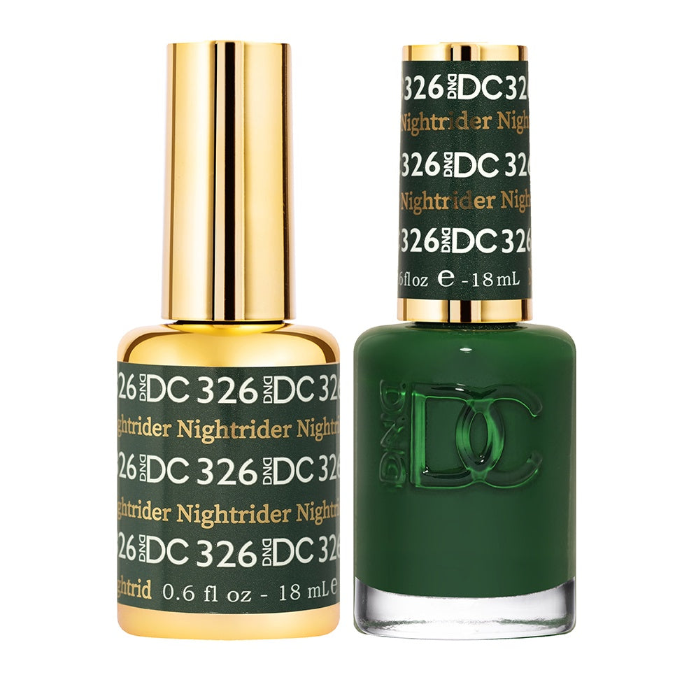 DND DC DUO 0.5 oz Glitter Metallic Gel - Nightrider #326