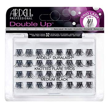 Medium Ardell Double - Up Knotted Trio Individual False Eyelashes 66494