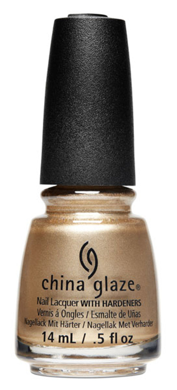 China Glaze Gold Chrome High Standards Nail Lacquer, 0.5 oz (#80008)