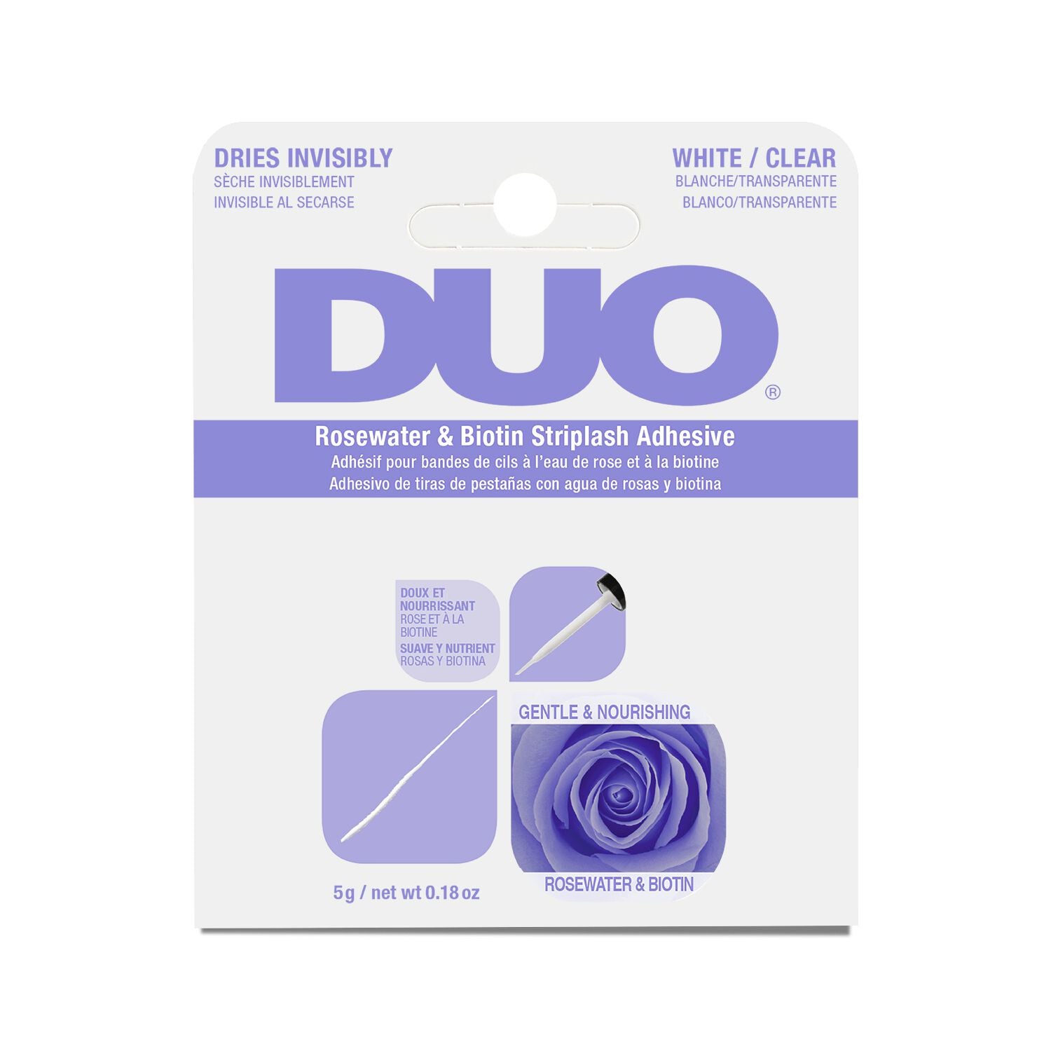 Ardell DUO Clear Biotin and Rosewater Eyelash Adhesive - 0.18 oz #62196