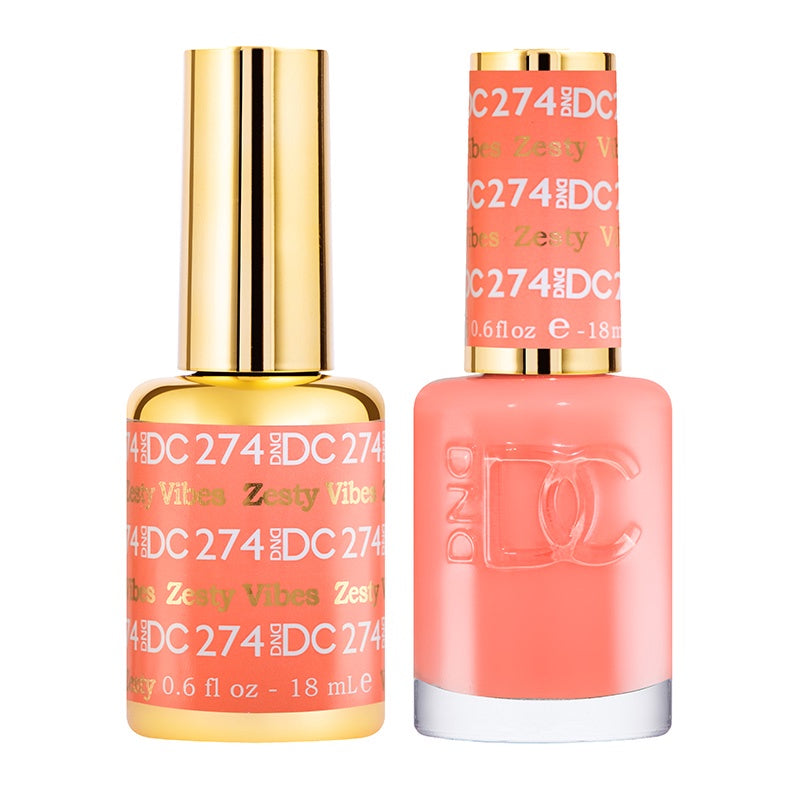DND DC DUO 0.5 oz Glitter Metallic Gel #274 Zesty Vibes