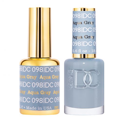 DND DC Premium Gel Polish Duo in Aqua Gray Shade #098