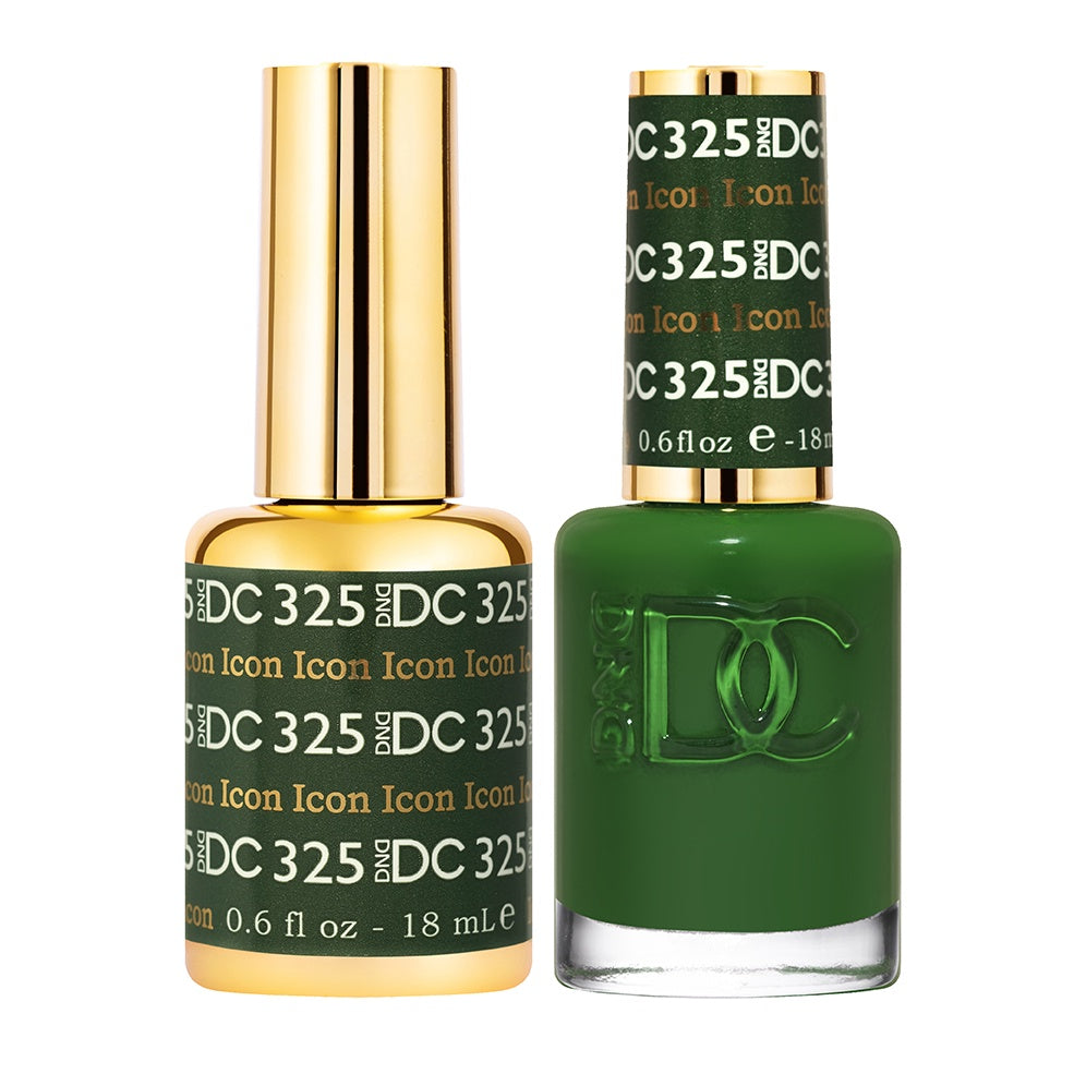 DND DC DUO Icon Gel Polish, 0.5 oz, Glitter Metallic #325