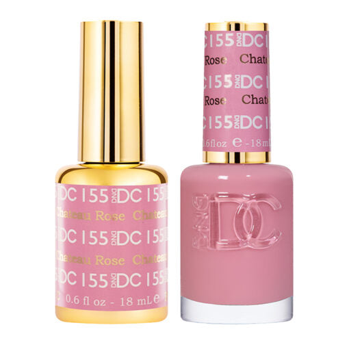 DND DC Gel Polish Set - Chateau Rose Shade #155 for Stunning Nails