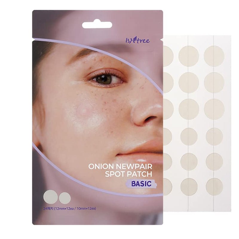 Isntree Onion Newpair Basic Spot Patches - 24 Patches (10mm x 12ea / 12mm x 12ea)