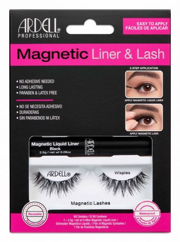 ARDELL Wispies #64920 Advanced Magnetic Liquid Eyeliner and False Eyelashes Set
