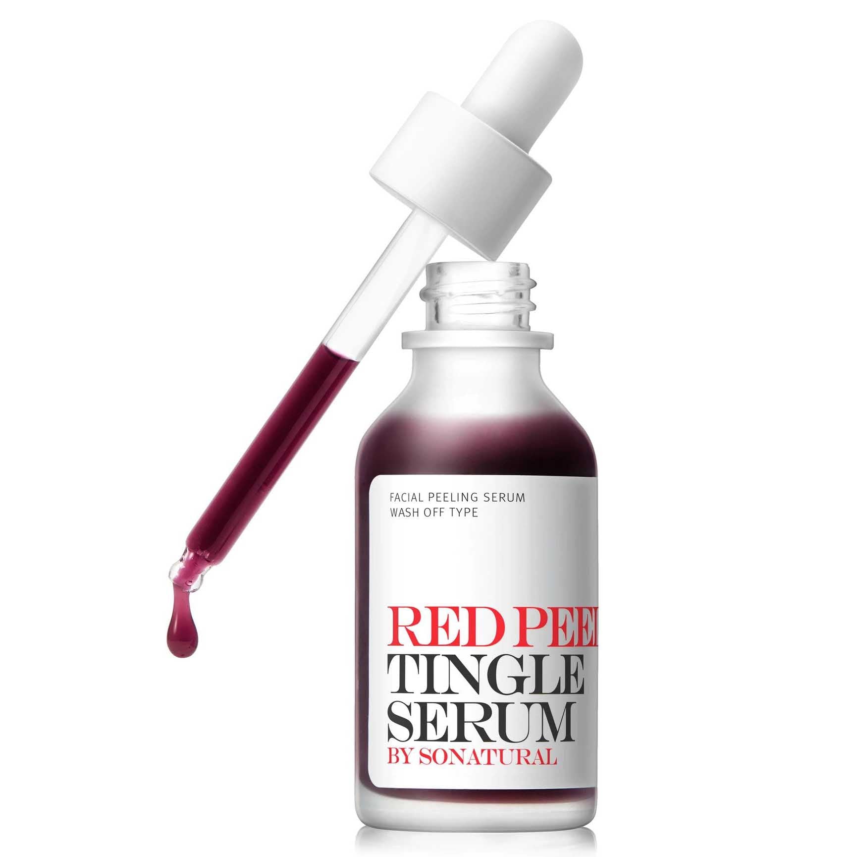 35ml Natural Red Exfoliating Tingle Serum for Skin Renewal