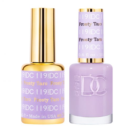 DND DC Gel Polish Frosty Taro Color #119 for Professional Nail Art