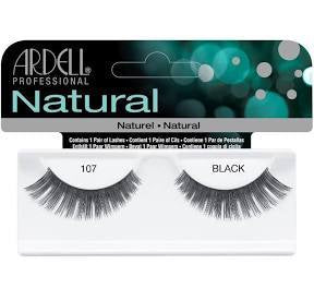 Ardell Premium Natural Style 107 False Eyelashes in Classic Black - Product Code #65087