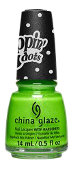 China Glaze 0.5oz Frosty Lime Nail Lacquer #85213