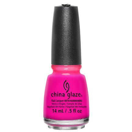 China Glaze 0.5 oz Heat Index Stunning Hot Pink Jelly Lacquer #81329