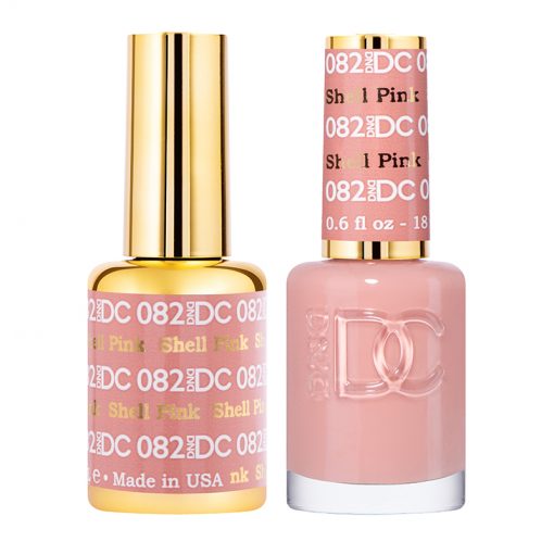 DND DC Gel Polish Duo - Stunning Shell Pink #082 Set