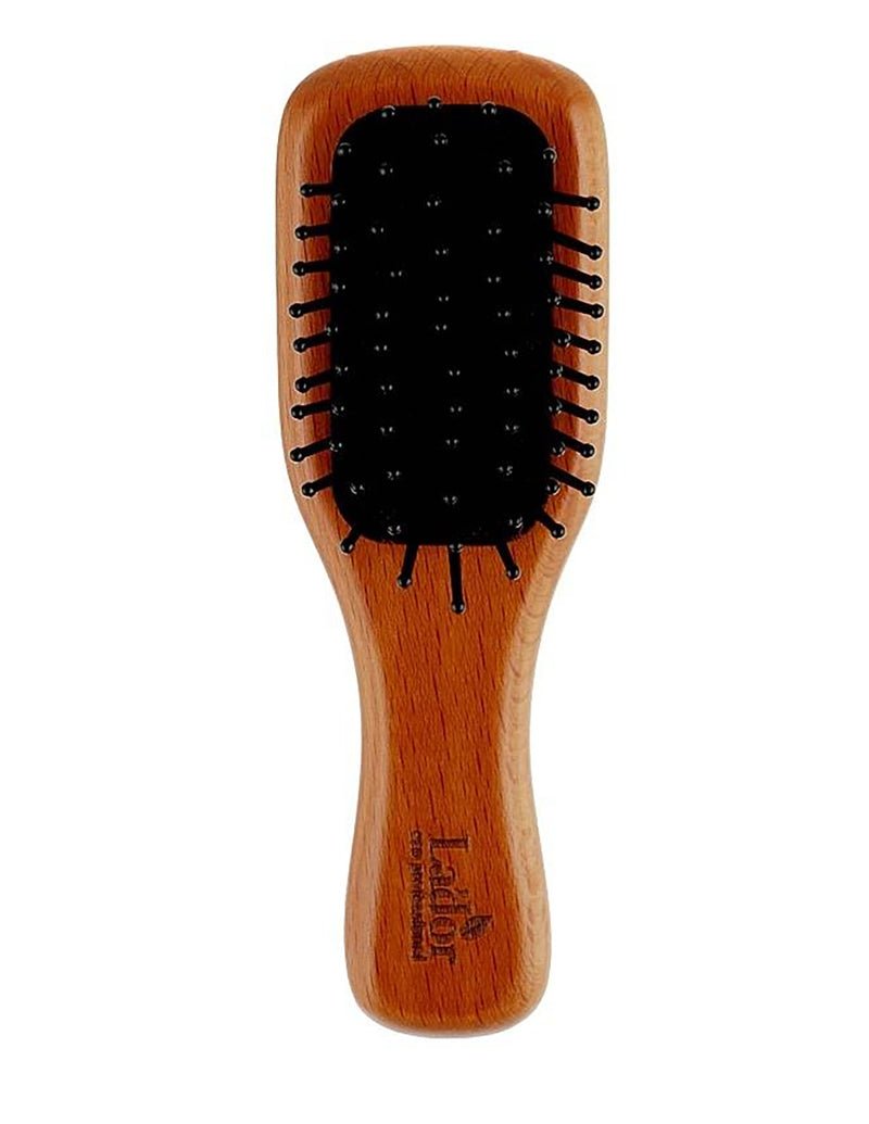 Single Piece of Portable Mini Wooden Paddle Hair Brush for Detangling
