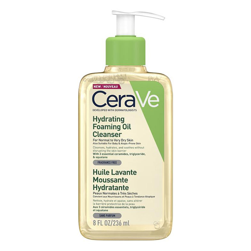 236ml CeraVe Moisturizing Foaming Oil Facial Cleanser