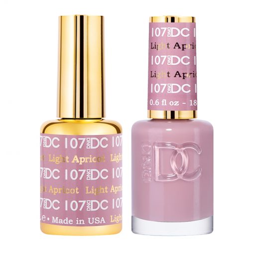 DND DC Gel Polish Duo in Stunning Light Apricot Shade #107