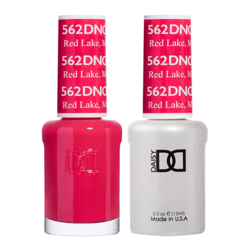 DND Duo Gel Polish and Lacquer in Stunning Red Lake #562
