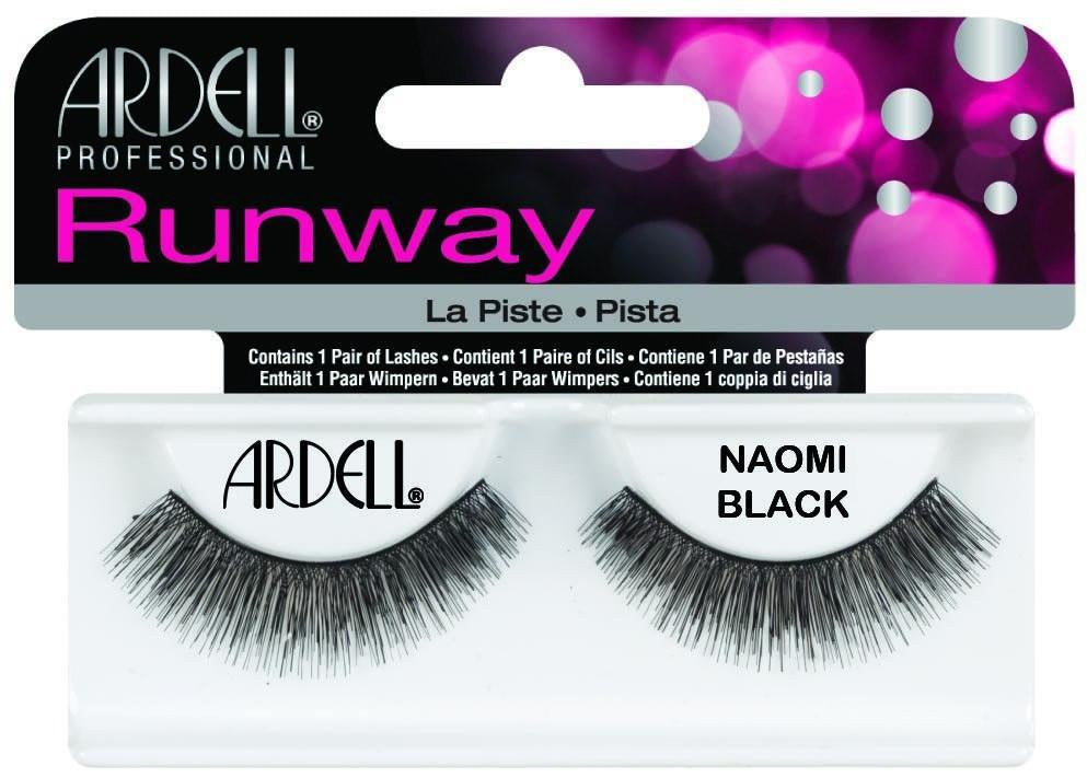 Ardell Professional Runway Collection Fake Eyelashes in Striking Naomi Black Style #65029