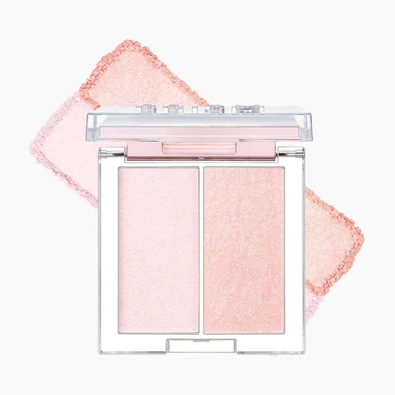 Clio Prism Dual Highlighter Set (2.8g x 2) - A Must - Have Makeup Product with Two Highlighter Options