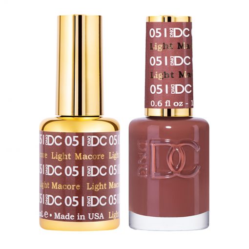 DND DC Light Macore #051 Gel Polish and Lacquer Duo