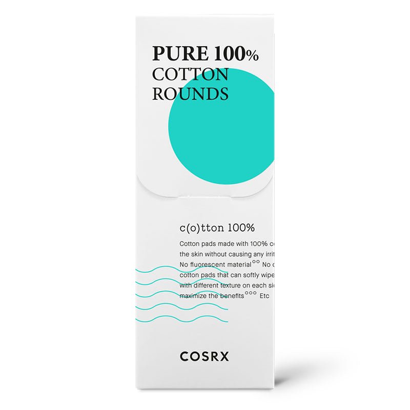 100% Pure Cotton Rounds - Pack of 60 Pads for Sensitive Skin