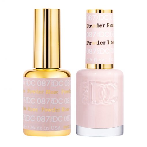 DND DC Gel Polish Duo Set: Elegant Rose Powder Shade #087