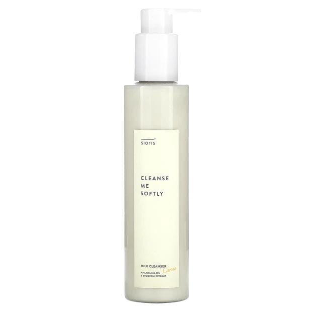 200ml Sioris Citrus-scented Gentle Milk Facial Cleanser for Effective Makeup Removal and Skin Balance