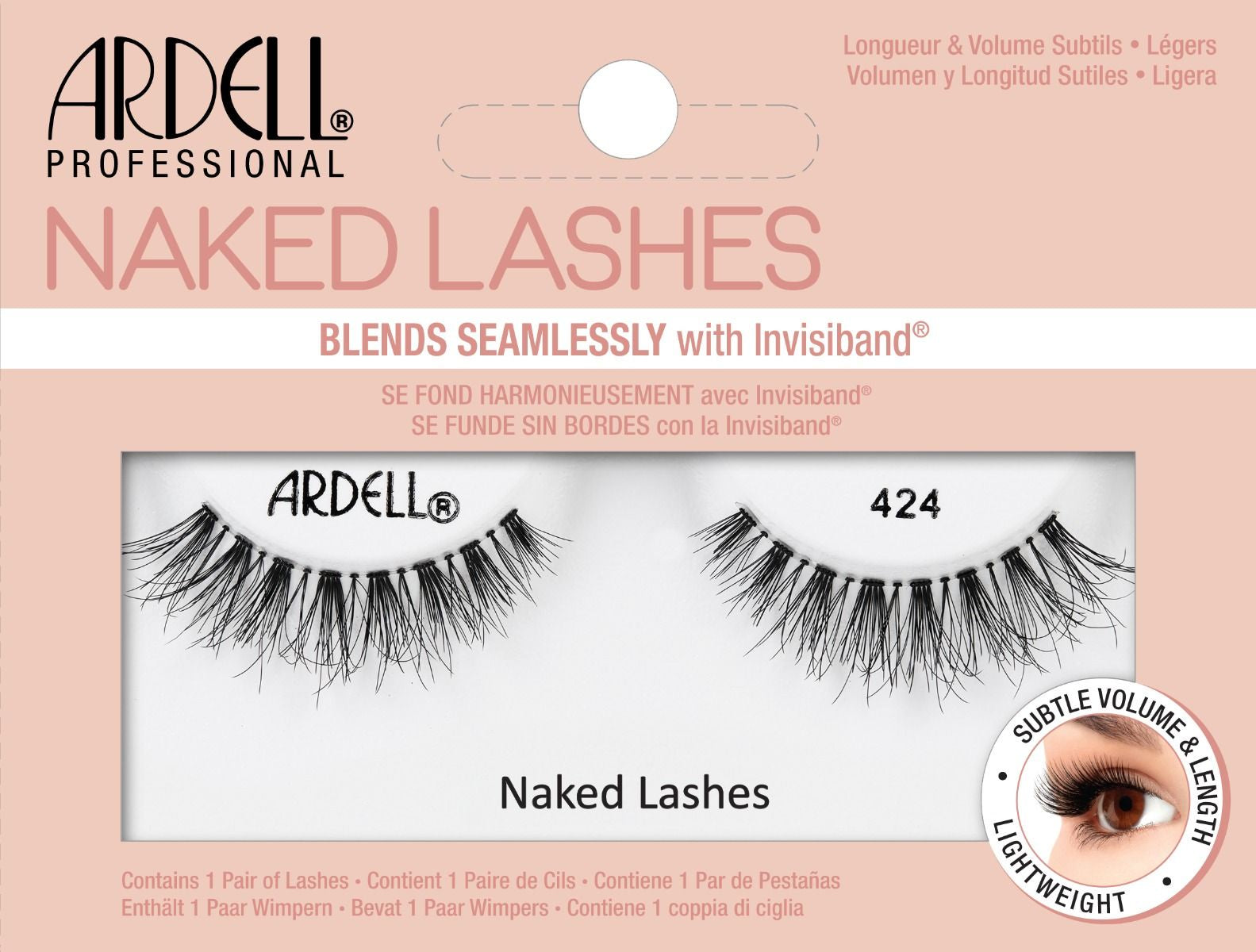 Ardell Strip Eyelashes - Naked Lashes Style 424, Product Code #70479