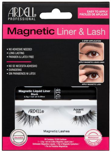 ARDELL Innovative Magnetic Liquid Eyeliner and Lash Set - Accent Style 002 #64923 for All Lash Enthusiasts