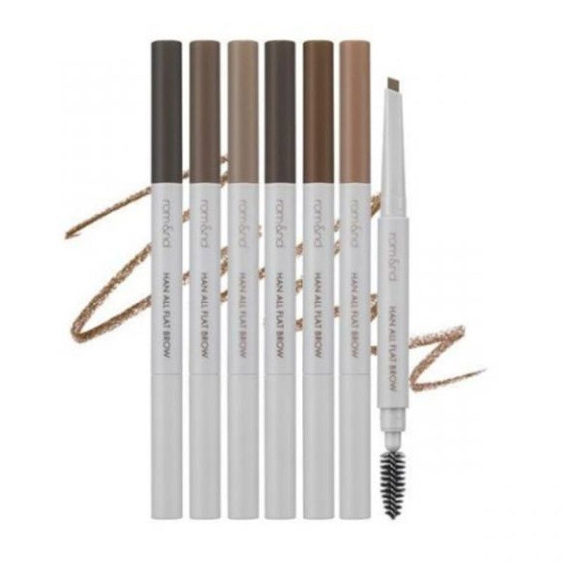 Romand Han All Flat-Style Eyebrow Pencil, 0.17g with 6 Shades