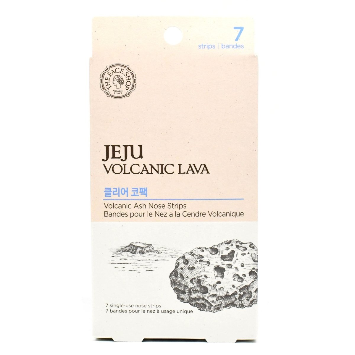 Jeju Volcanic Ash 1 - Pack (7 Strips) Nose Strips for Sebum Removal