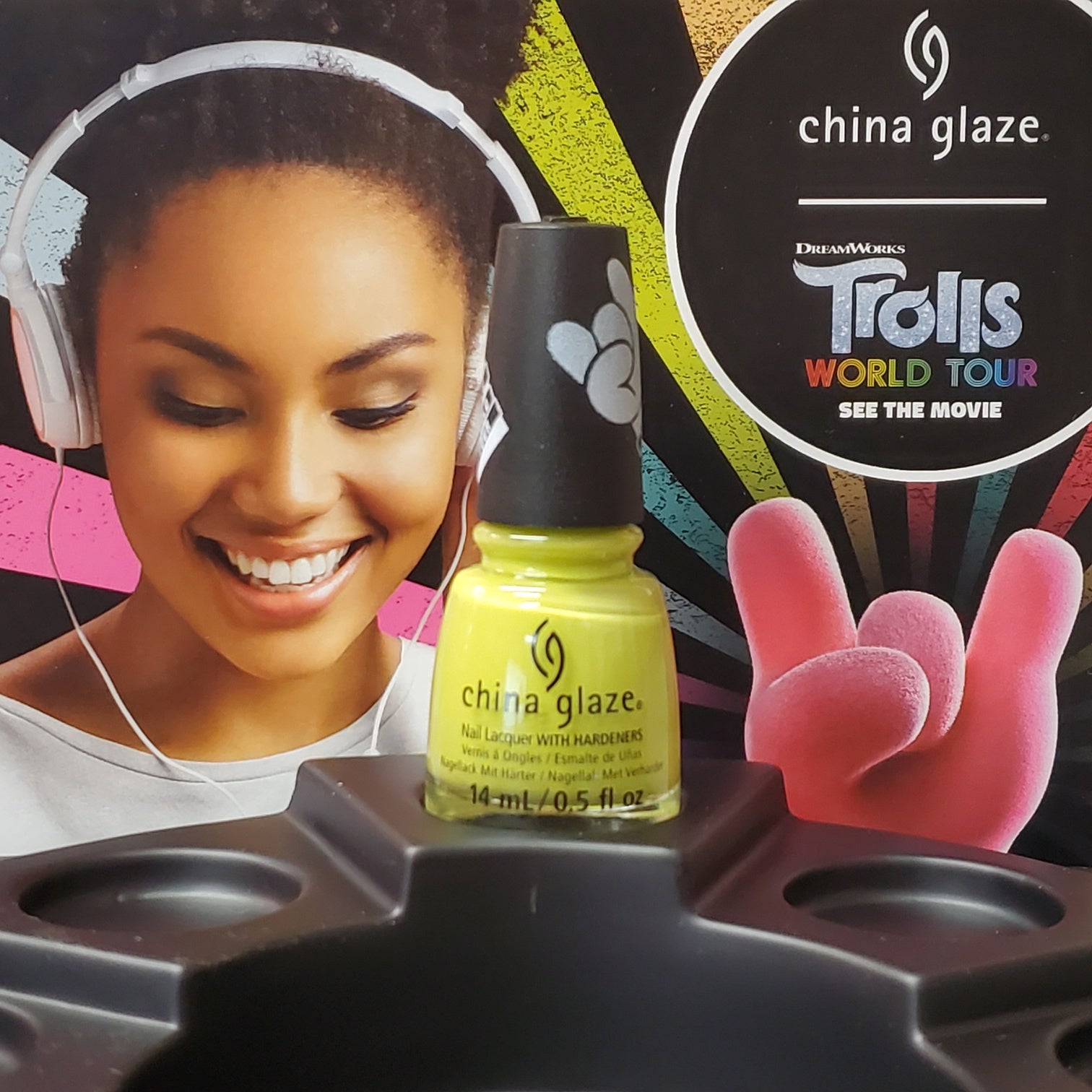 China Glaze 0.5 oz Nail Lacquer - It's All Techno (#84828) from Trolls World Tour Spring 2020 Collection