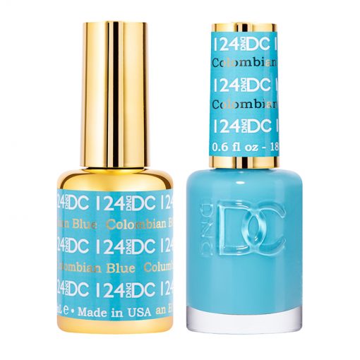 DND DC Gel Polish Duo - Stunning Columbian Blue #124 Set
