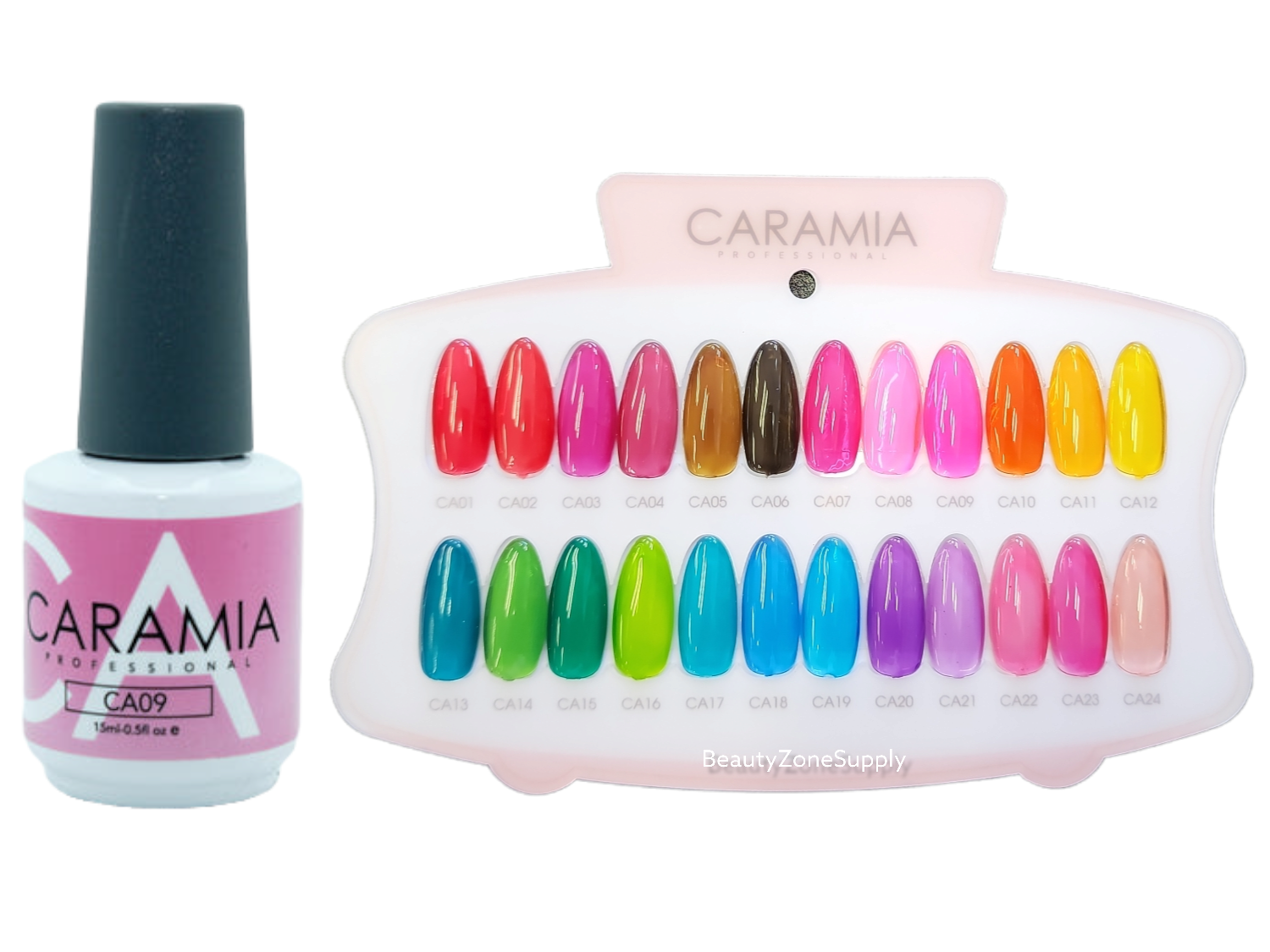 Caramia Professional Soak-off Jelly Gel Nail Polish, 15 ml (0.5 oz), Shade #09