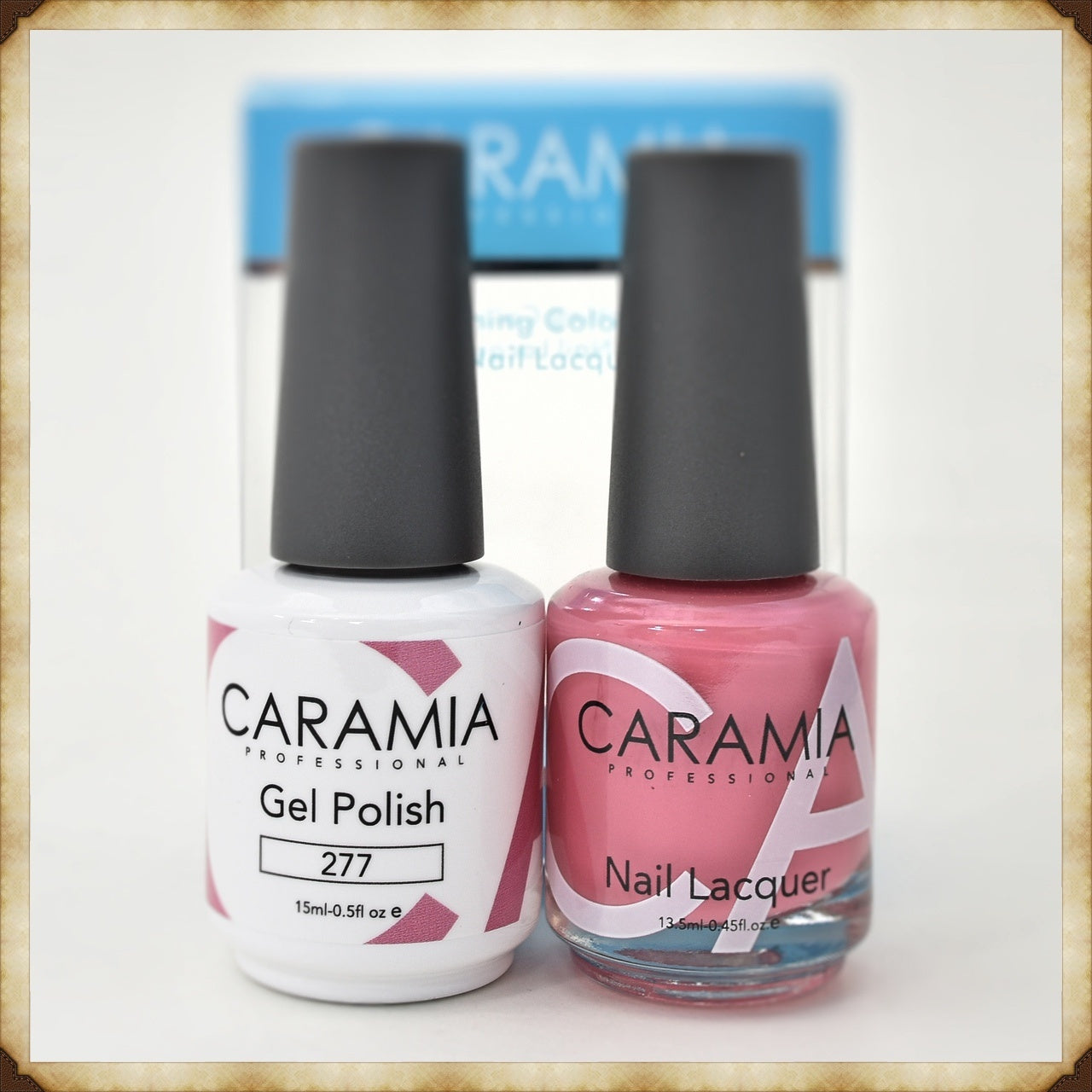 Caramia Duo Gel Polish and Lacquer Set 277 - Ideal for Nail Beautification