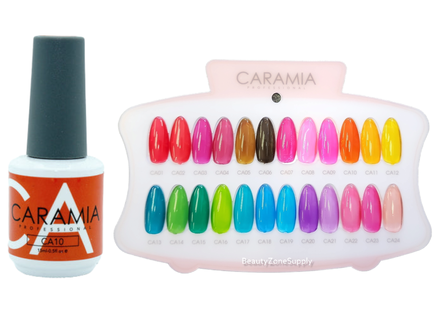 Caramia Professional Soak-off Jelly Gel Nail Polish, 15 ml (0.5 oz), Shade #10