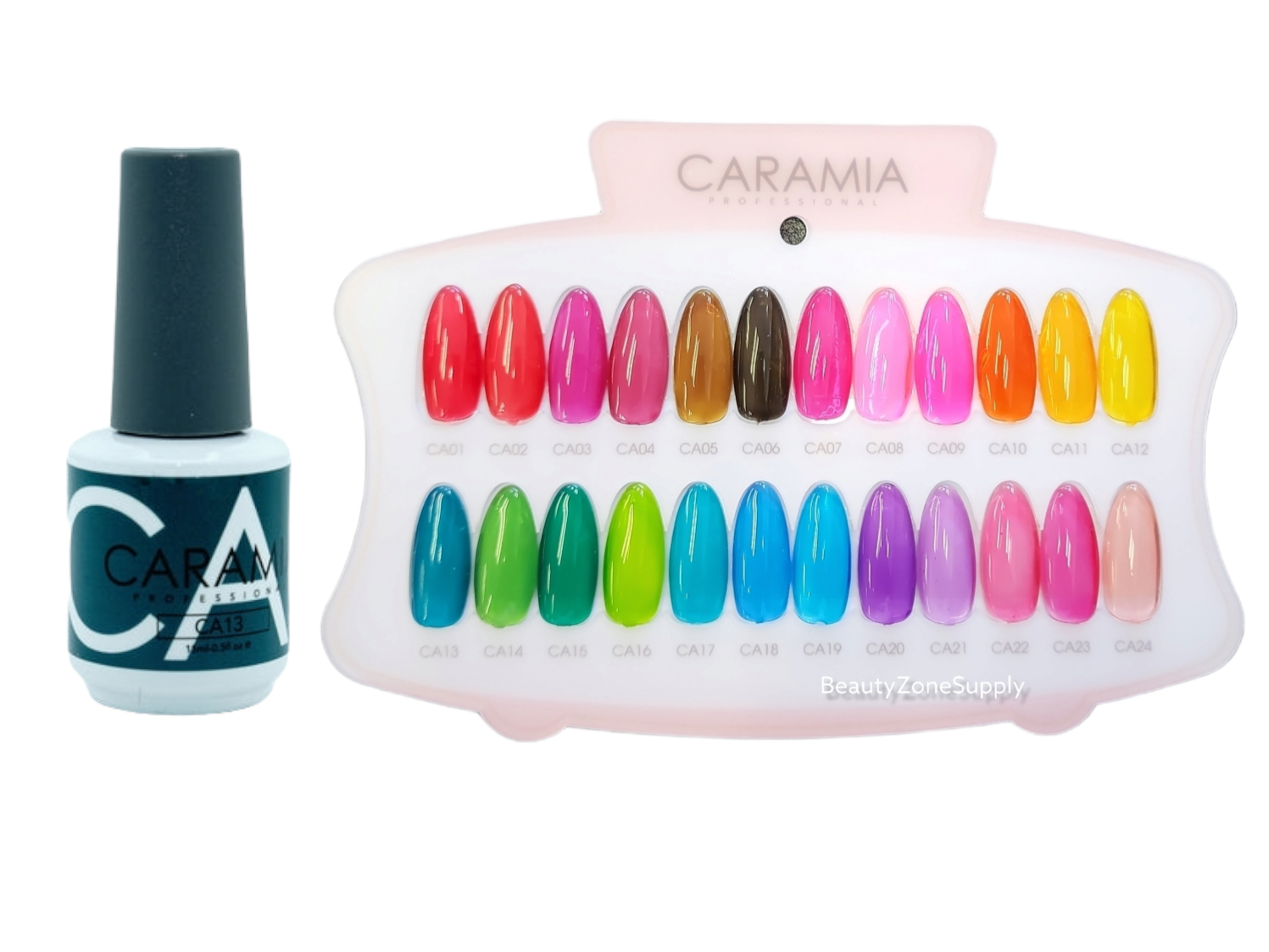 Caramia Professional Soak-off Jelly Gel Nail Polish, 15 ml (0.5 oz), Shade #13